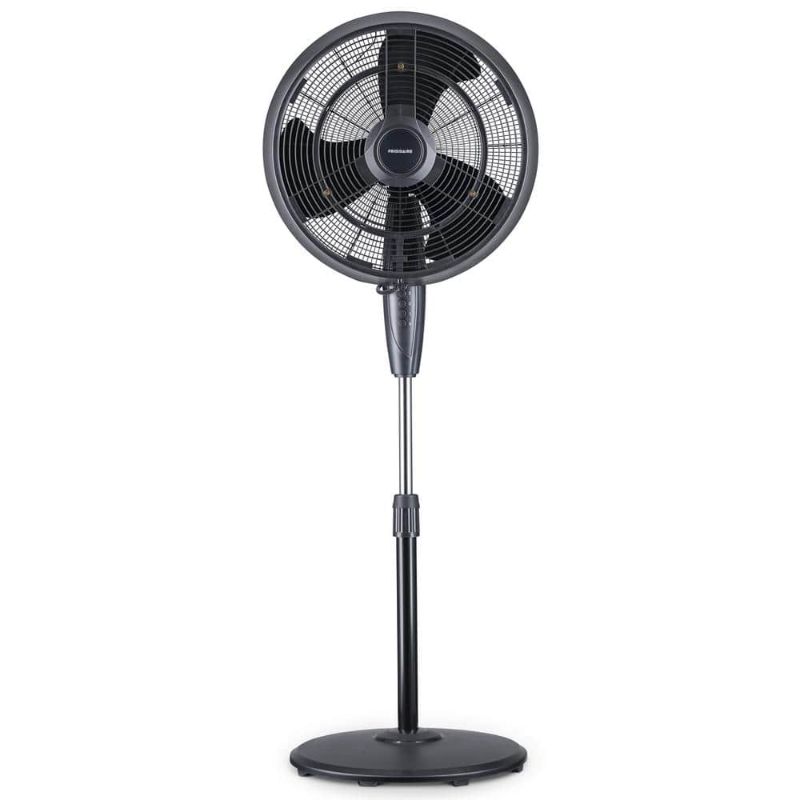 Photo 1 of ***STOCK PHOTO FOR REFERENCE ONLY - SEE COMMENTS***
Standing Oscillating Fan, Black, Solid Base