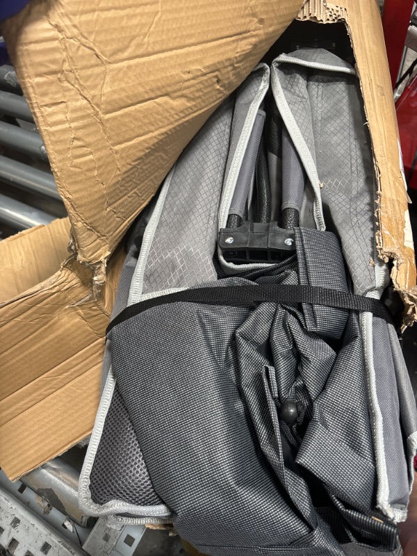 Photo 2 of ***USED - LIKELY MISSING PARTS - UNABLE TO VERIFY FUNCITONALITY***
Slendor XXL Folding Camping Cot for Adults,79" L x 32" W x 19" H Camp Cot, Oversized Sleeping Cot with Mattress, Carry Bag, Strapping, Cot Bed for Tent, Office Support 500lbs, Stripe Gray 