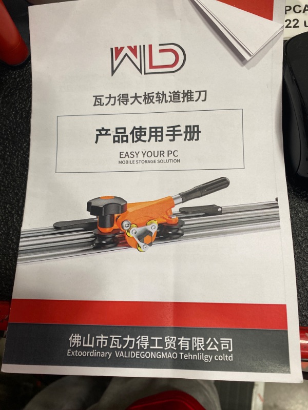 Photo 4 of 102 Inch Large Format Tile Cutter with Case, Flytohom Manual Tile Cutter for Cutting Large Porcelain Ceremic Tile from 0.12 to 0.47" Thickness