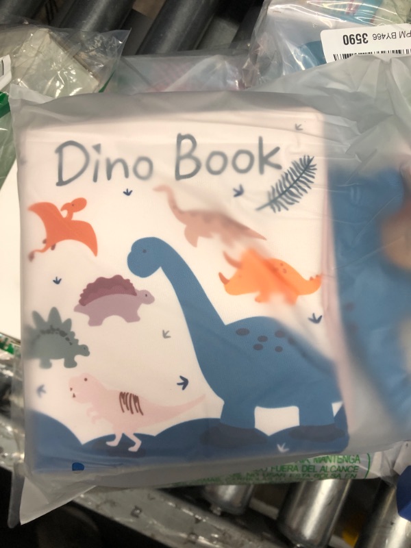 Photo 2 of Adofi Baby Books Soft Dinosaur Toys, Interactive 3D Fabric Book Soft Books for Babies & Infant Early Education 0-3-6-12 Month Baby Toys with Rustling Sound