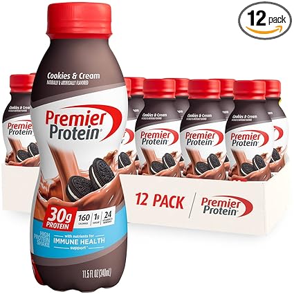 Photo 1 of 05/31/2024******Premier Protein Shake, Cookies & Cream, 30g Protein, 1g Sugar, 24 Vitamins & Minerals, Nutrients to Support Immune Health 11.5 fl oz (12 Pack)