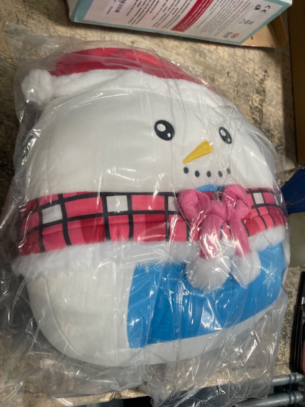 Photo 1 of Easfan Christmas Snowman Plush Pillow