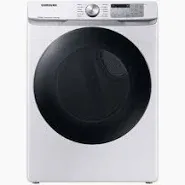 Photo 1 of Samsung 7.5-cu ft Stackable Steam Cycle Smart Electric Dryer (White)
