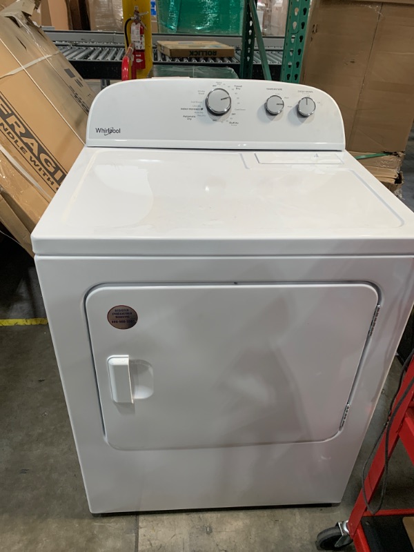 Photo 2 of Whirlpool 7-cu ft Electric Dryer (White)
