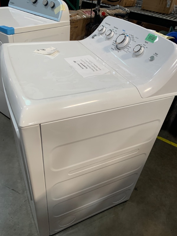 Photo 4 of GE 7.2-cu ft Electric Dryer (White)
