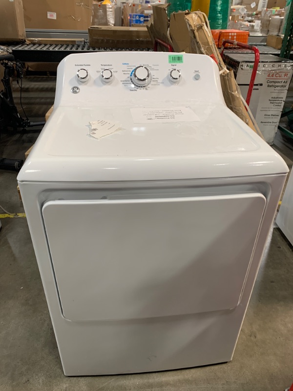 Photo 2 of GE 7.2-cu ft Electric Dryer (White)
