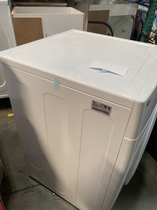Photo 1 of LG 7.4-cu ft Stackable Electric Dryer (White) ENERGY STAR
