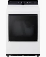 Photo 1 of LG 7.3-cu ft Smart Electric Dryer (Alpine White) ENERGY STAR
