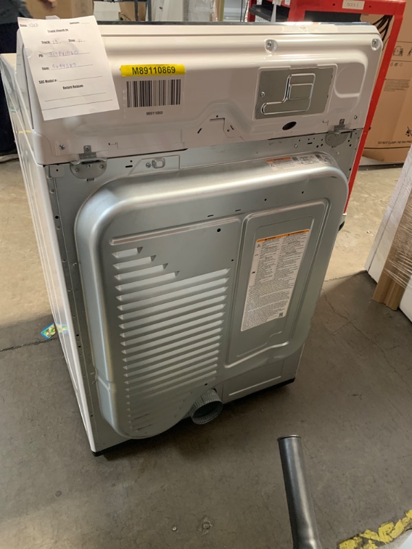 Photo 1 of LG 7.3-cu ft Smart Electric Dryer (Alpine White) ENERGY STAR
