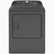 Photo 1 of Whirlpool 7-cu ft Steam Cycle Electric Dryer (Volcano Black)
