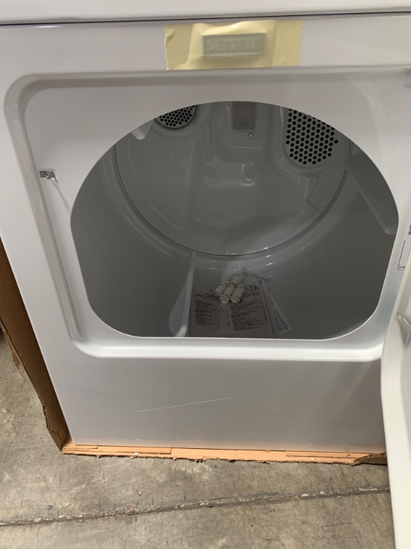 Photo 5 of Maytag 7-cu ft Electric Dryer (White)
