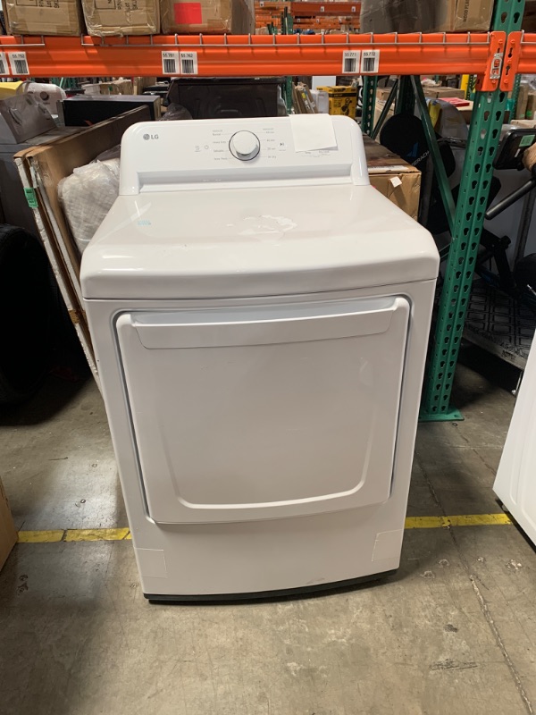 Photo 2 of LG 7.3-cu ft Electric Dryer (White) ENERGY STAR
