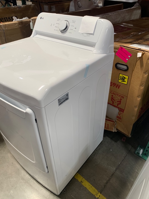 Photo 3 of LG 7.3-cu ft Electric Dryer (White) ENERGY STAR
