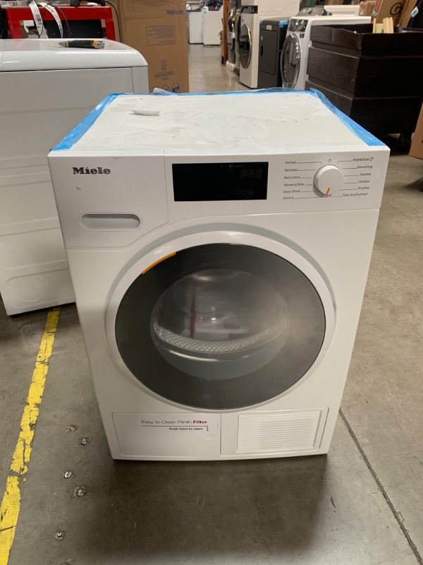 Photo 2 of Miele T1 Series 4.02-cu ft Stackable Ventless Smart Electric Dryer (Lotus White) ENERGY STAR
