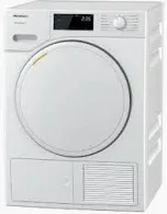 Photo 1 of Miele T1 Series 4.02-cu ft Stackable Ventless Smart Electric Dryer (Lotus White) ENERGY STAR
