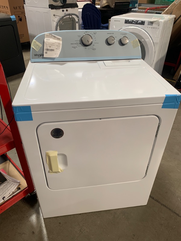 Photo 2 of Whirlpool 7-cu ft Electric Dryer (White)
