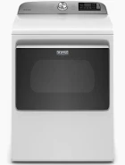 Photo 1 of Maytag Smart Capable 7.4-cu ft Steam Cycle Smart Electric Dryer (White) ENERGY STAR
