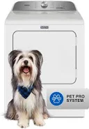 Photo 1 of Maytag Pet Pro 7-cu ft Steam Cycle Electric Dryer (White)
