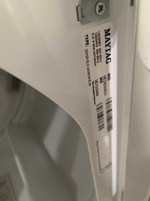 Photo 6 of Maytag Pet Pro 7-cu ft Steam Cycle Electric Dryer (White)
