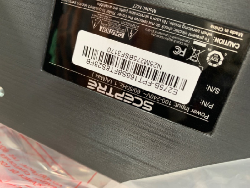 Photo 3 of Sceptre 27-inch IPS Gaming LED Monitor up to 165Hz 144Hz 1ms DisplayPort HDMI, FreeSync FPS RTS Build-in Speakers Gunmetal Black 2022 (E275B-FPT165)