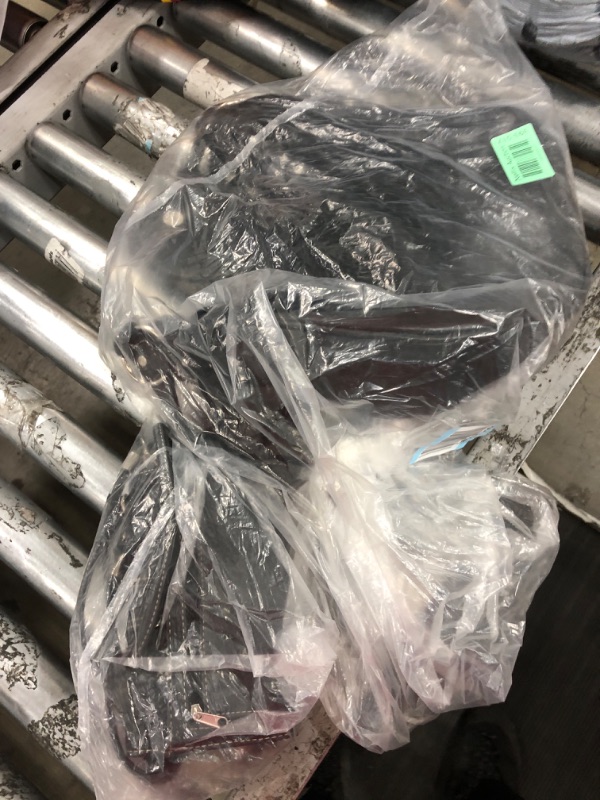 Photo 1 of Western Style Fringe Conchos Gem Rhinestone Studded Woven Leather Purse Country Handbag Women Shoulder Bag Wallet Set Black