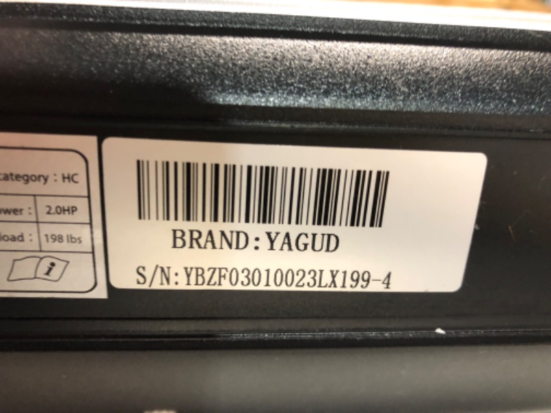 Photo 5 of ***USED - MISSING REMOTE - UNABLE TO TEST FURTHER***
Under Desk Treadmill, Walking Pad for Home and Office, 2.5 HP Portable Walking Jogging Running Machine with Remote Control and LED Display, Sliver