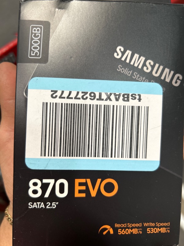 Photo 2 of SAMSUNG 870 EVO SATA SSD 500GB 2.5” Internal Solid State Drive, Upgrade PC or Laptop Memory and Storage for IT Pros, Creators, Everyday Users, MZ-77E500B/AM