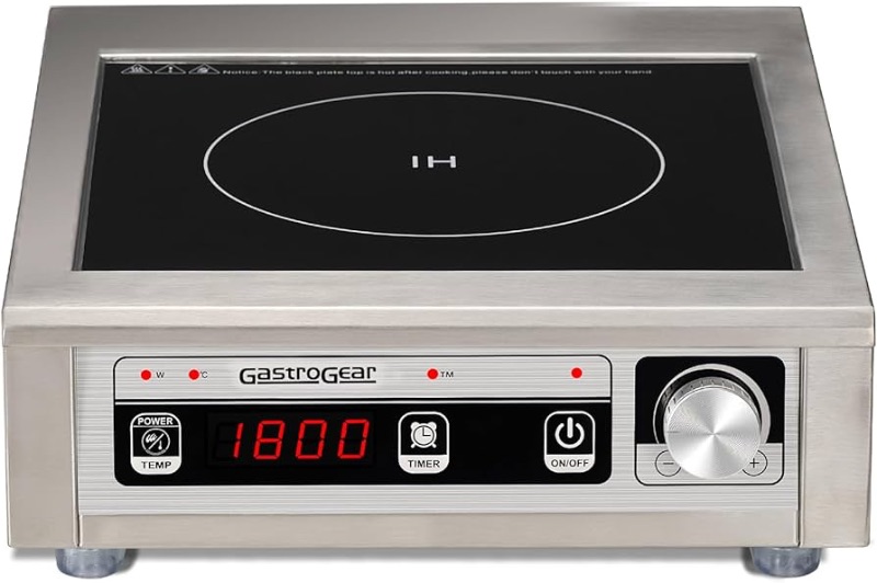 Photo 3 of 4.6 4.6 out of 5 stars 10
Commercial Grade Induction Cooktop 1800W/120V Portable Countertop Burner with 9 Inch Heating Coil Hot Plate Electric Stove for Faster Cooking