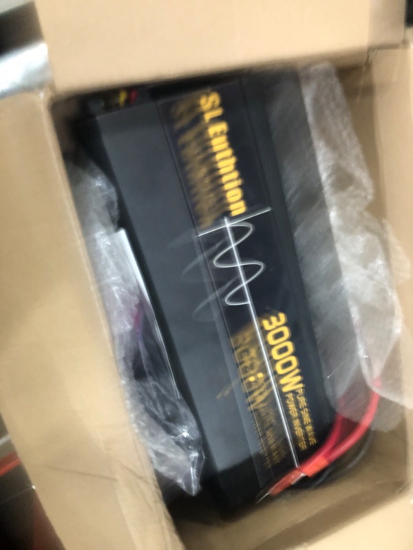 Photo 2 of 3000W/6000W(Peak) Pure Sine Wave Car Power Inverter 12V DC to 120V AC 60HZ with LCD Display, USB Port, Wireless Remote Control?10M) for Car Home Laptop Truck
