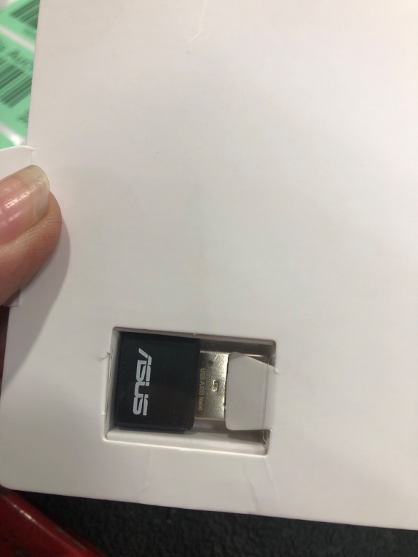 Photo 2 of ASUS AX1800 Dual Band WiFi 6 USB Adapter, WiFi 6, 802.11ax, WPA3 Network Security, 5GHz Frequency Band, Compact Size (USB-AX55 Nano)