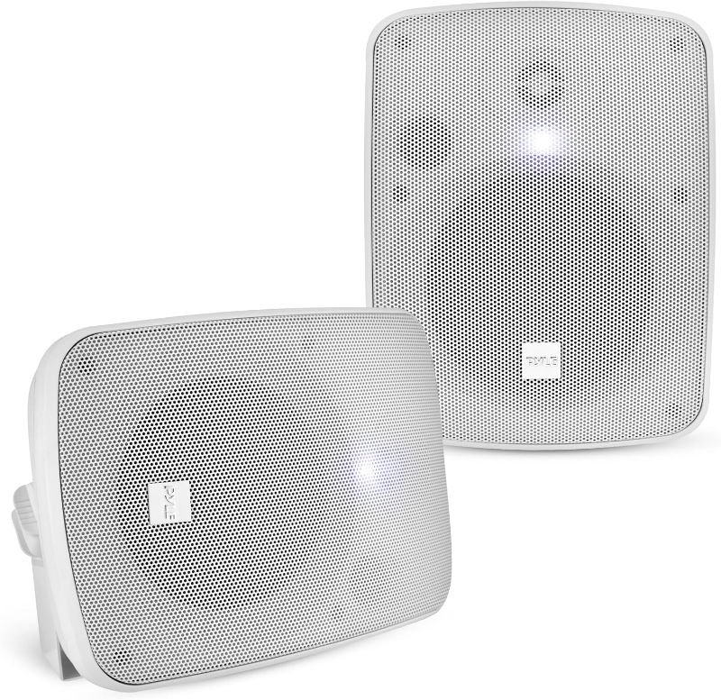 Photo 1 of ***USED - LIKELY MISSING PARTS - UNABLE TO VERIFY FUNCITONALITY***
Pyle Outdoor Waterproof Wireless Bluetooth Speaker - 5.25 Inch Pair 2-Way Weatherproof Wall/Ceiling Mounted Dual Speakers w/Heavy Duty Grill, Universal Mount, Patio, Indoor Use PDWR54BTW (