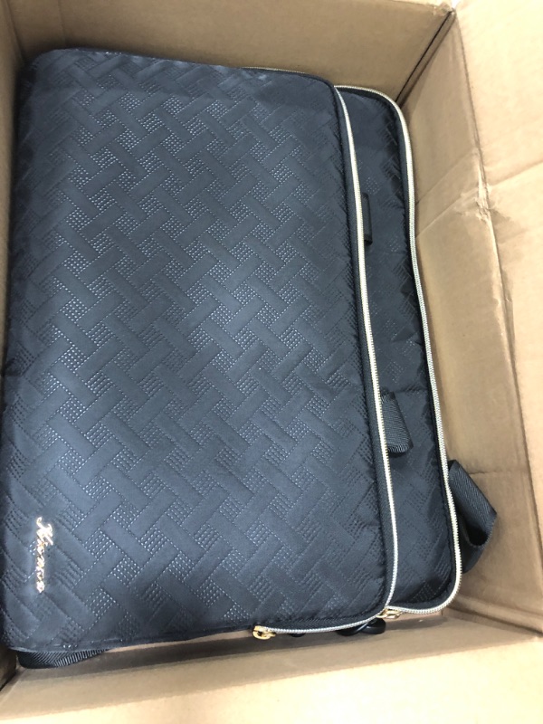 Photo 1 of KIZUNA Laptop Sleeve Case 15.6 Inch Computer Shoulder Bag for for 16" MacBook Pro M3 M1 M2 Max/16 Lenovo IdeaPad Flex 5i/Thinkbook 16+ /15.6" HP Envy x360 15/Dell XPS 15/LG Gram 15,Black 15-15.6 Inch / 16" MacBook Pro M2 Black-shoulder Strap