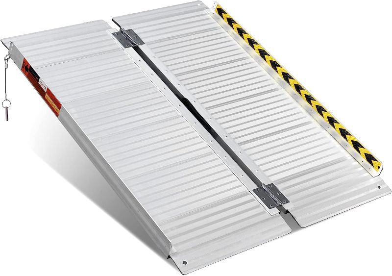 Photo 1 of 
ORFORD Non Skid Folding Wheelchair Ramp 3ft, 800 lbs Weight Capacity, Utility Mobility Access Threshold Ramp, Portable Aluminum Foldable Wheelchair Ramp,...
Size:3 Foot (Pack of 1)