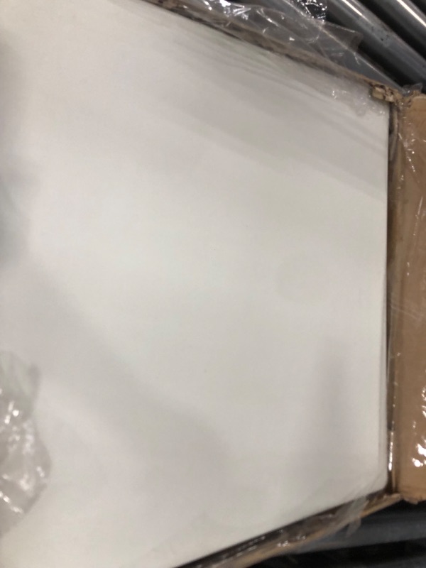 Photo 1 of Folding Table, 40 Inch Portable Plastic Table, Height Adjustable Fold-in-Half Table for Indoor and Outdoor Parties, Picnic and Camping (White)