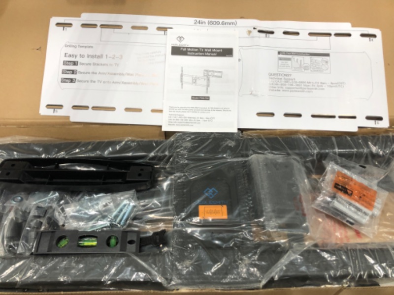 Photo 1 of PERLESMITH Full Motion TV Wall Mount for 37-85 inch LED LCD OLED TVs with 47.64 inch Extension Articulating Arm, Max VESA 800x60