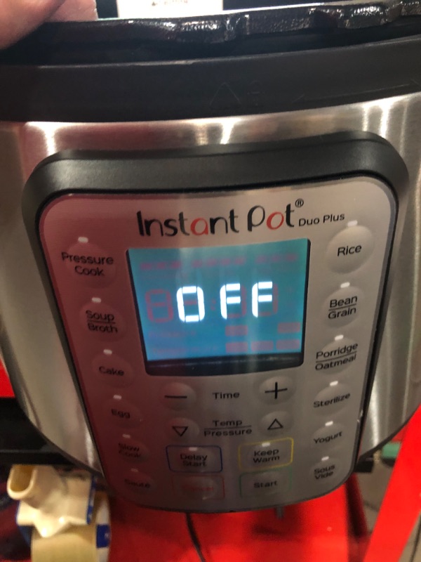 Photo 5 of ***USED - MAJOR DAMAGE - SEE COMMENTS***
Instant Pot Duo Plus 9-in-1 Electric Pressure Cooker, Slow Cooker, Rice Cooker, Steamer, Sauté, Yogurt Maker, Warmer & Sterilizer, Includes App With Over 800 Recipes, Stainless Steel, 6 Quart 6QT