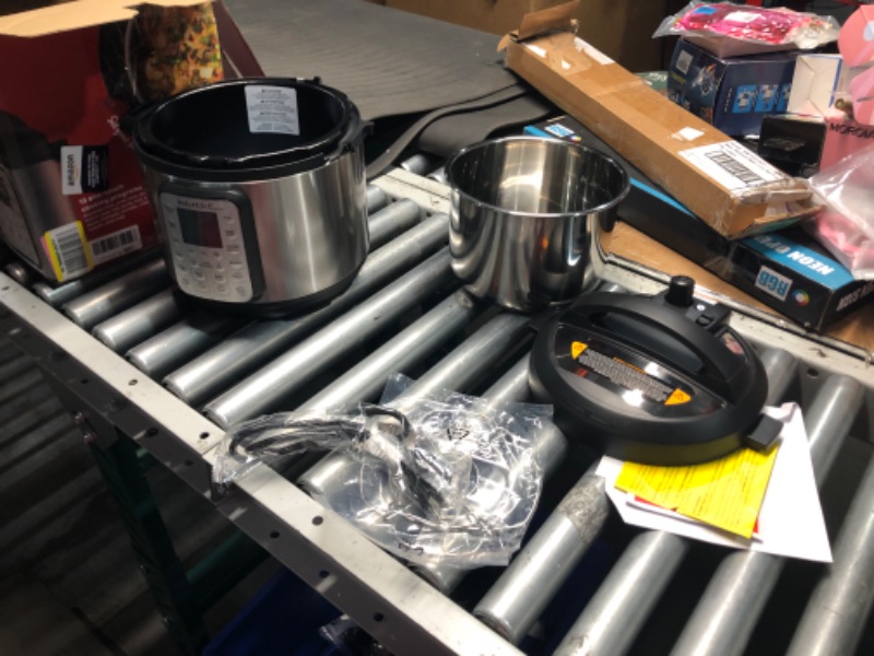 Photo 3 of ***USED - MAJOR DAMAGE - SEE COMMENTS***
Instant Pot Duo Plus 9-in-1 Electric Pressure Cooker, Slow Cooker, Rice Cooker, Steamer, Sauté, Yogurt Maker, Warmer & Sterilizer, Includes App With Over 800 Recipes, Stainless Steel, 6 Quart 6QT