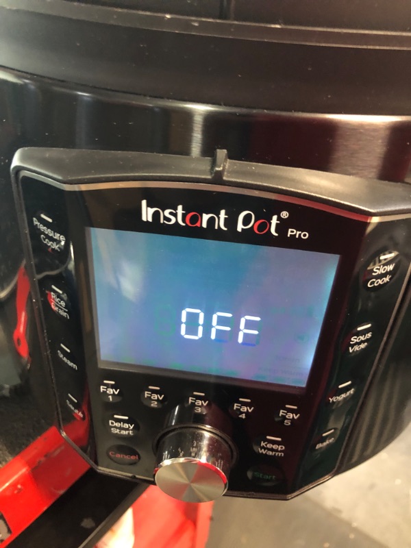 Photo 5 of ***HEAVILY USED - DAMAGED - SEE COMMENTS***
Instant Pot Pro (8 QT) 10-in-1 Pressure Cooker, Slow Cooker, Rice/Grain Cooker, Steamer, Sauté, Sous Vide, Yogurt Maker, Sterilizer, and Warmer, Includes App With Over 800 Recipes, Black 8QT