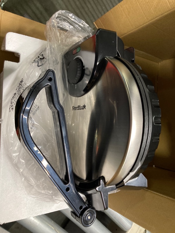 Photo 3 of 10inch Roti Maker by StarBlue with FREE Roti Warmer - The automatic Stainless Steel Non-Stick Electric machine to make Indian style Chapati, Tortilla, Roti AC 110V 50/60Hz 1200W