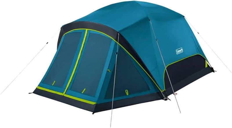 Photo 1 of ***USED*** Coleman Skydome Camping Tent with Dark Room Technology and Screened Porch, Weatherproof 4/6 Person Tent Blocks 90% of Sunlight, Sets Up in 5 Minutes, and includes Extra Storage/Sleeping Place
***PREVIOUSLY USED AND SPRAYED WITH BUG SPRAY***
