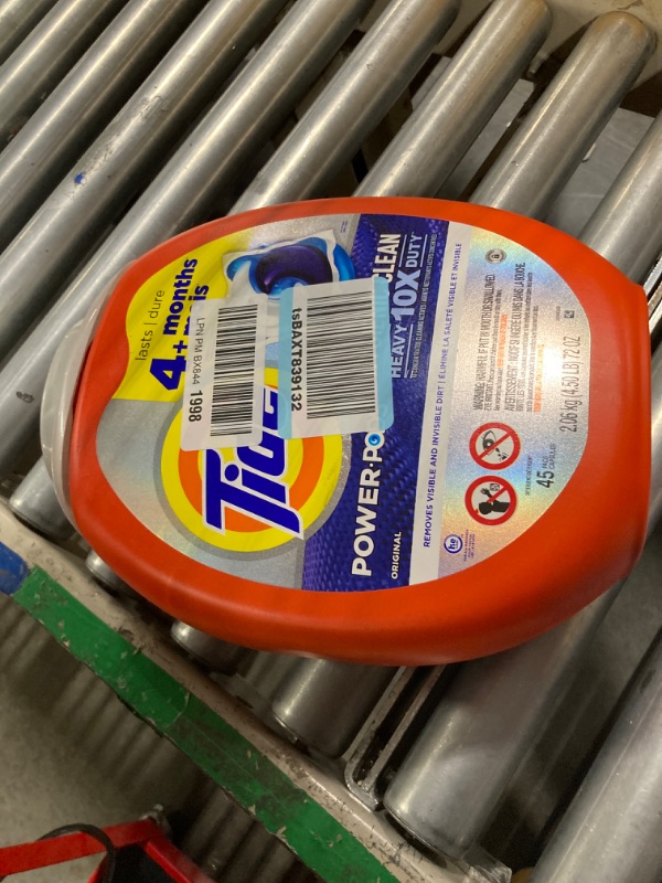 Photo 2 of **READ NOTES BEFORE PURCHASING ITEM** 
Tide Power PODs Hygienic Clean Heavy Duty Liquid Laundry Detergent Pacs HE Compatible 45 Count Hypoallergenic Free and Clear of Dyes and Perfumes For Visible and Invisible Dirt Original 45 Count (Pack of 1)