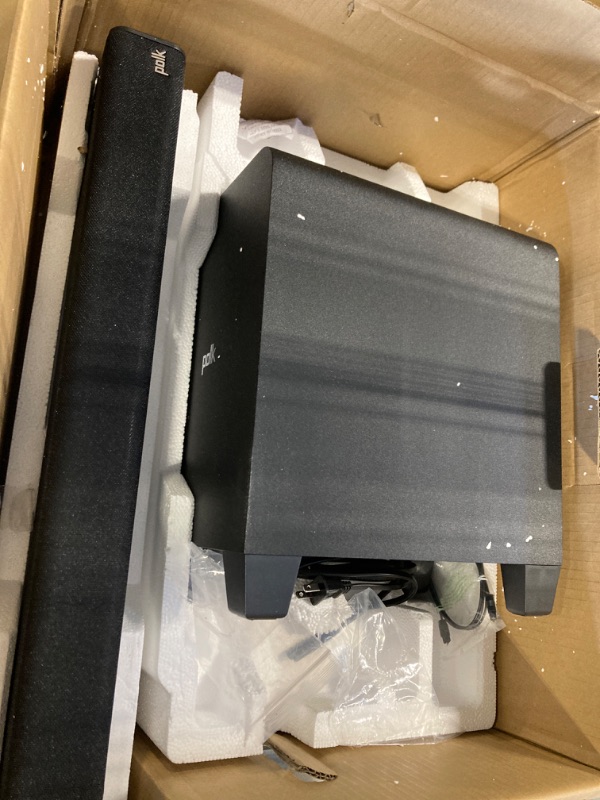 Photo 1 of Polk Audio Signa S4 Sound Bar with Wireless Subwoofer - Dolby Atmos 3D Audio, Exclusive VoiceAdjust & BassAdjust Technology, HDMI eARC, Works with 8K, 4K & HD TVs, Bluetooth, Wireless Streaming S4 Soundbar + Subwoofer w/ Dolby Atmos