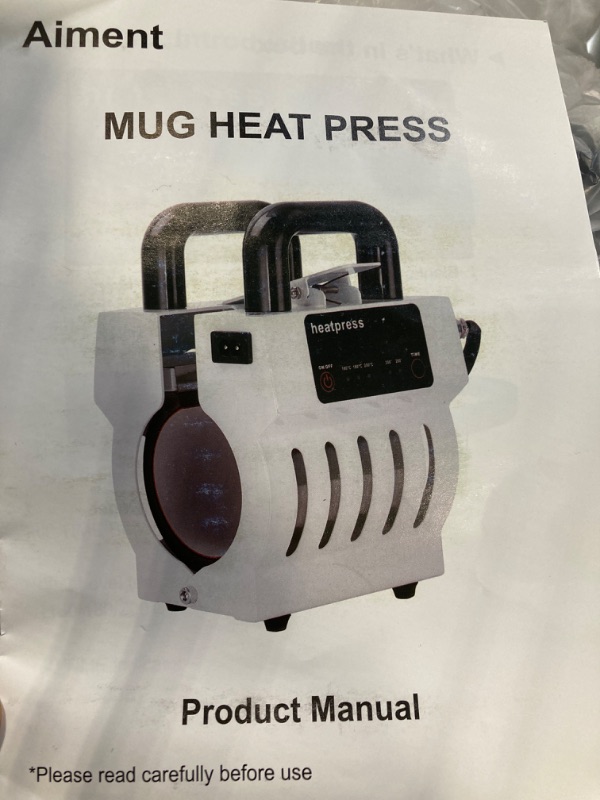 Photo 4 of ****USED*** Sublimation DIY Heat Press Machines, Mini Tumbler Heat Press Mugs Machine for Skinny Tumblers, Comes with a Pair of Heat Insulated Gloves (Color : White)