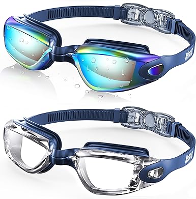 Photo 1 of Aegend Swim Goggles, 2 Pack Swimming Goggles No Leaking Adult Men Women Youth