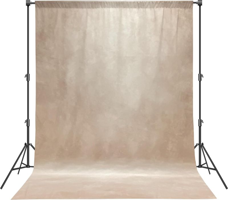 Photo 1 of ***BACKDROP ONLY***Abstract Beige 8x10ft Professional Photography Backdrop for Adult Portrait Photo Props Booth Background Photoshoot Studio with Thick Ployester Fabric Roller Pocket on Top
