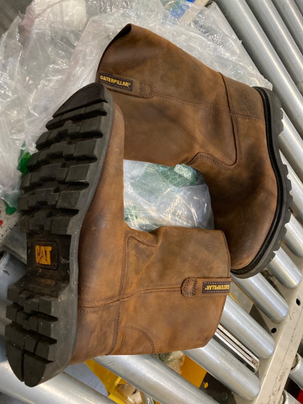 Photo 3 of ****USED*** Cat Footwear Men's Revolver Pull-on Soft Toe Work Boot size 10 Brown