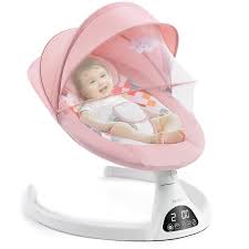 Photo 1 of Baby rocking chair, pink baby swing pink