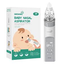 Photo 1 of GROWNSY Nasal Aspirator for Baby, Electric Nose Aspirator for Toddler, Baby Nose Sucker, Automatic Nose Cleaner with 3 Silicone Tips, Adjustable Suction Level, Music and Light Soothing Function
