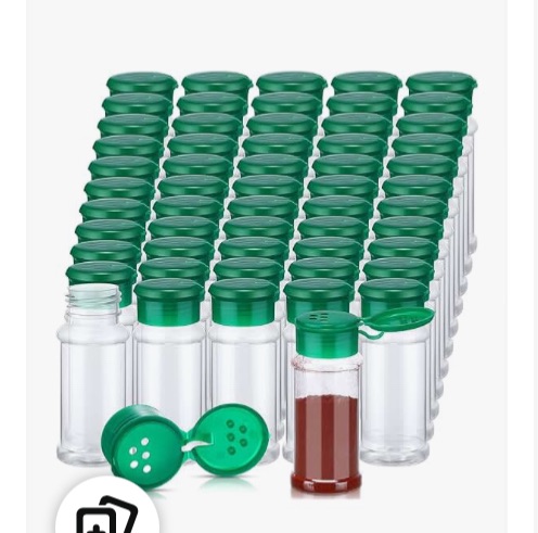 Photo 1 of 
100 Pcs Plastic Spice Bottles 