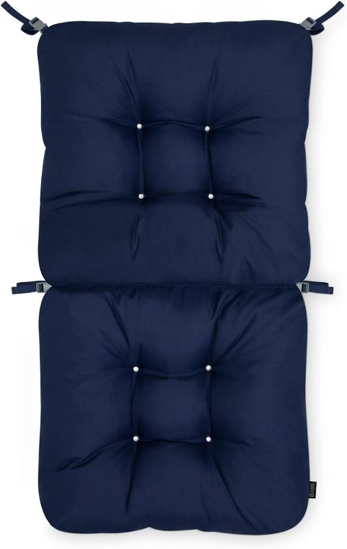 Photo 1 of Classic Accessories Outdoor Chair Cushion, Classic Navy, 21"W, Outdoor Chair Cushions, Outdoor Chair Cushions, Patio Cushions
